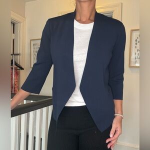 Gerard Darel Paris Navy Knit Open-Front Blazer Cardigan | Size 1 (S)